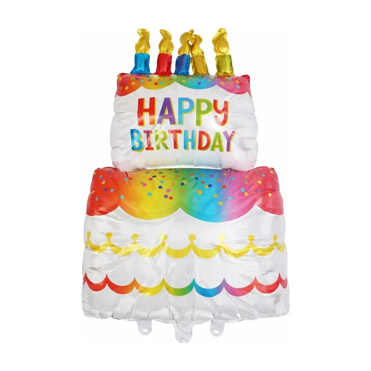 Globo Happy Birthday pastel 61 x 109 cm Ballon - Thumbnail 2