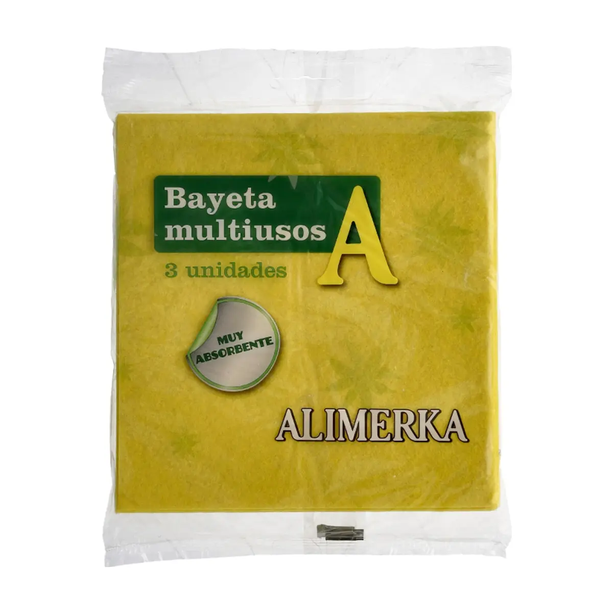 Bayeta multiusos amarilla Alimerka (3 U)