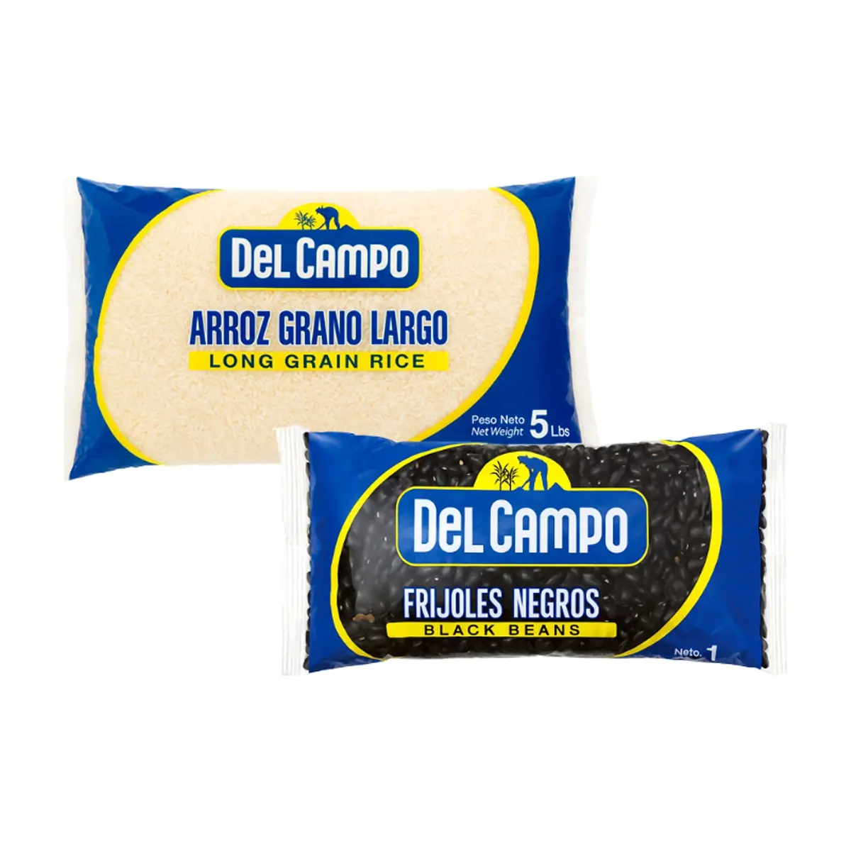Arroz de grano largo Del Campo + Frijoles negros Del Campo