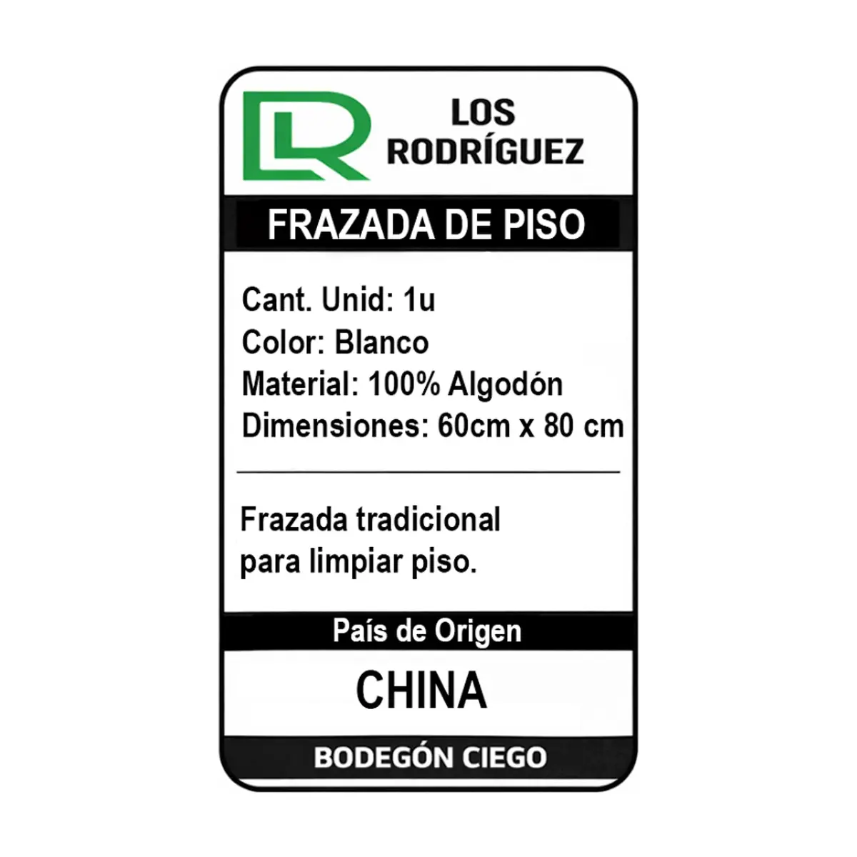 Frazada de piso tradicional 60 cm x 80 cm Los Rodríguez - Thumbnail 4
