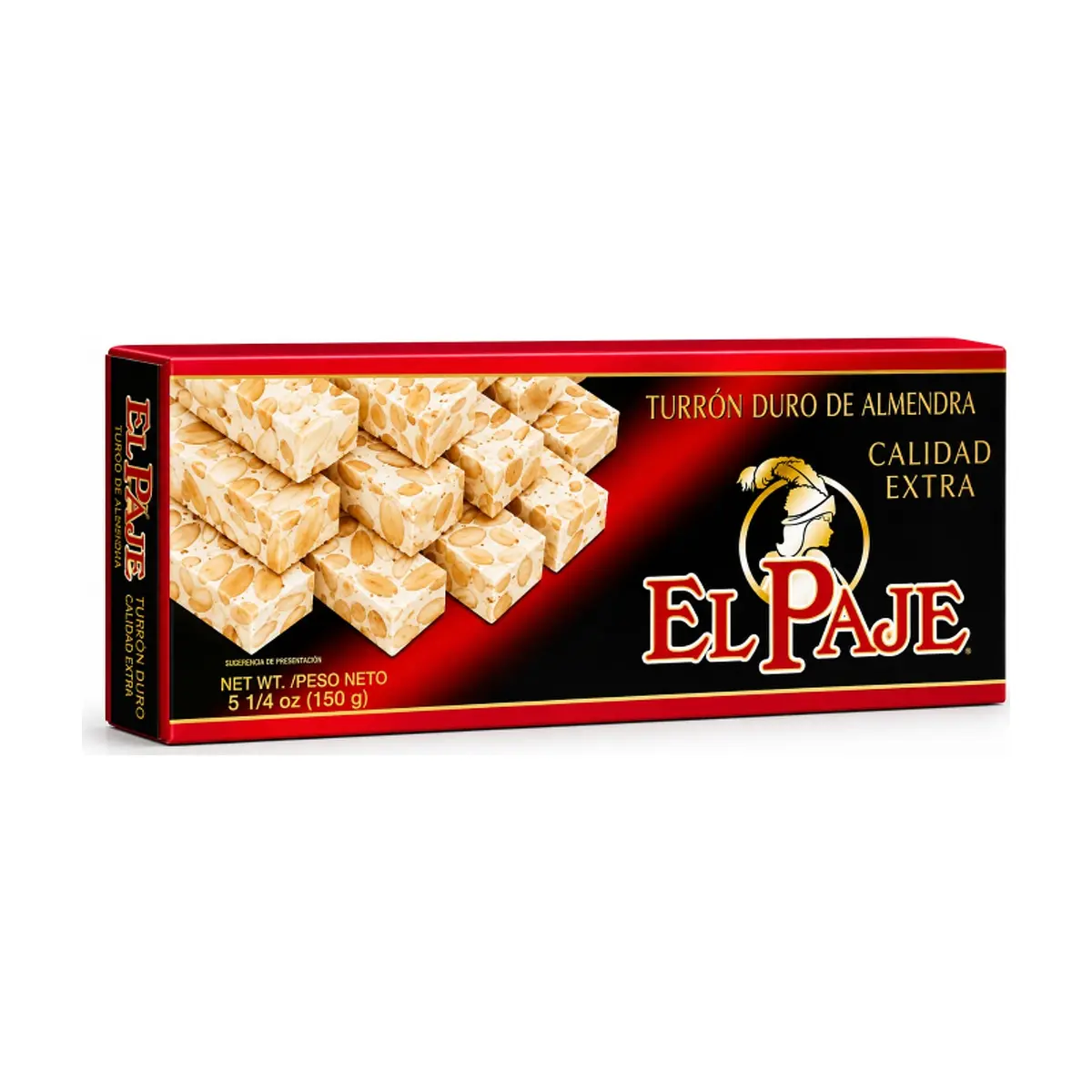 Turrón duro de almendra calidad extra El Paje (150 g / 5.25 oz)