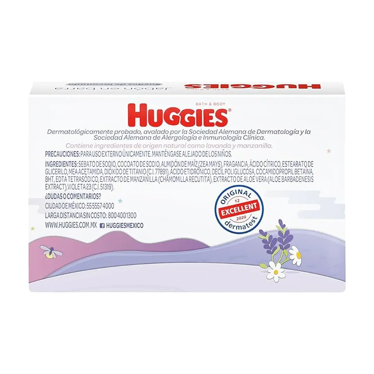 Jabón en barra sueños de lavanda para bebé Huggies (80 g / 2.82 oz) - Thumbnail 3