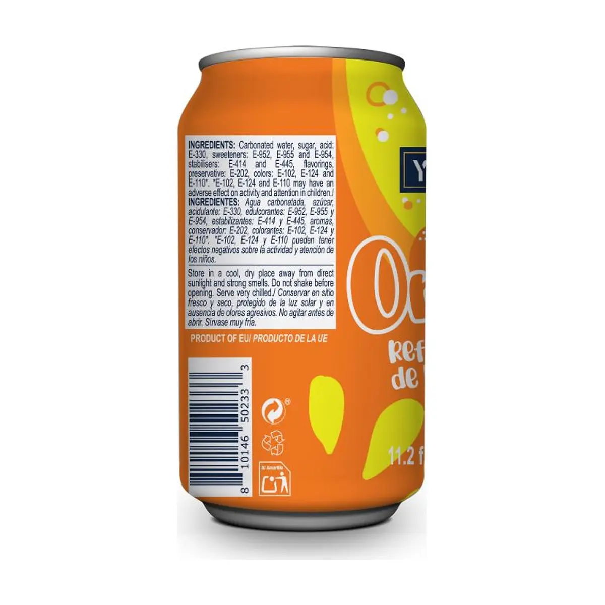 Refresco gaseado de naranja YEYA (330 ml / 11.2 fl oz) - Thumbnail 3