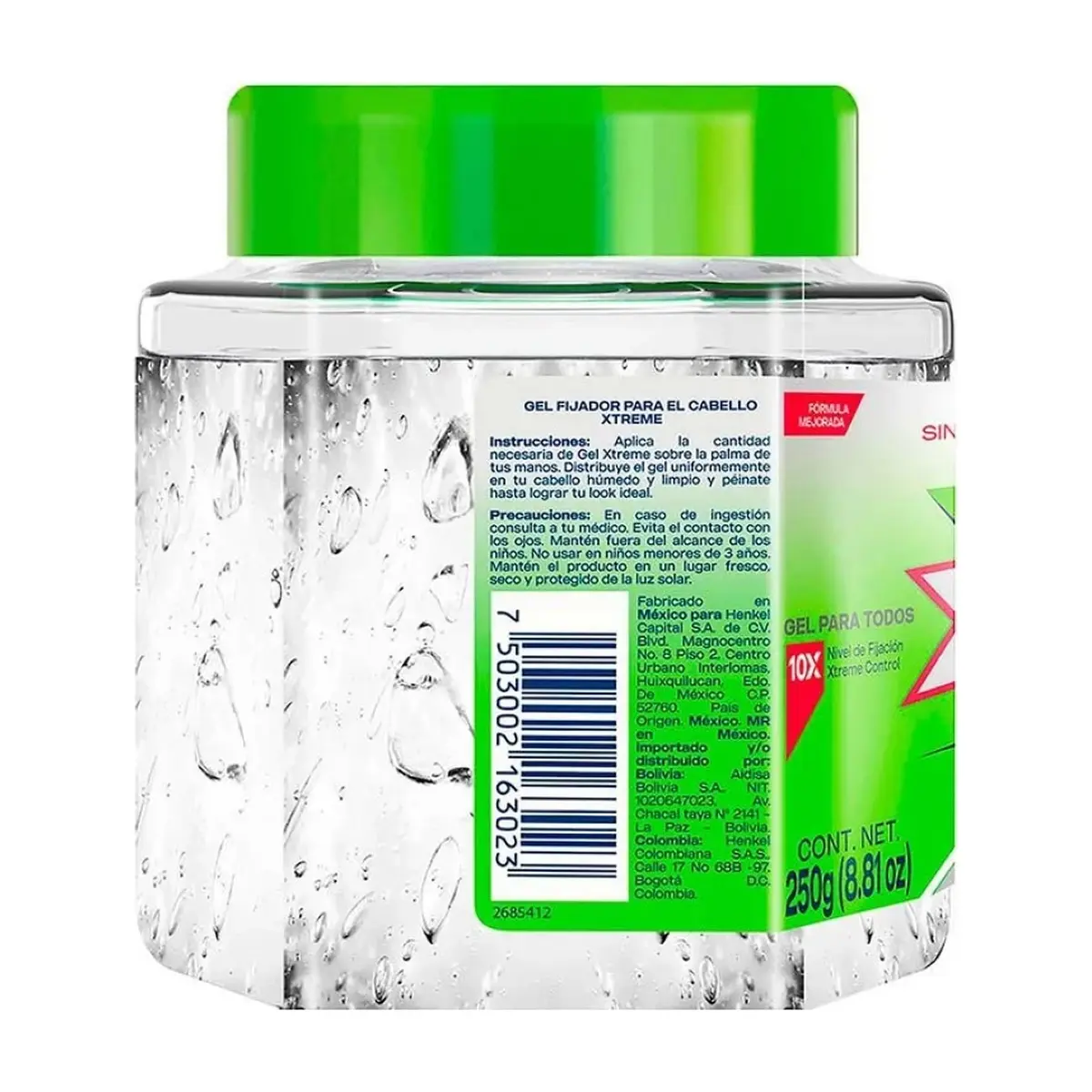 Gel de peinado para el cabello Xtreme Professional (250 g / 8.81 oz) - Miniatura 3