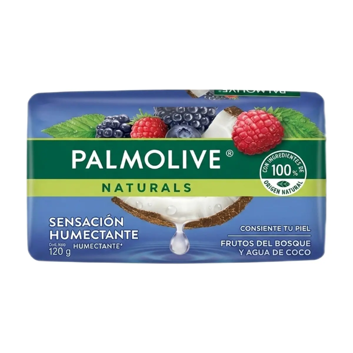 Jabón humectante de fruto del bosque y agua de coco Palmolive (120 g / 4.23 oz) - Miniatura 1
