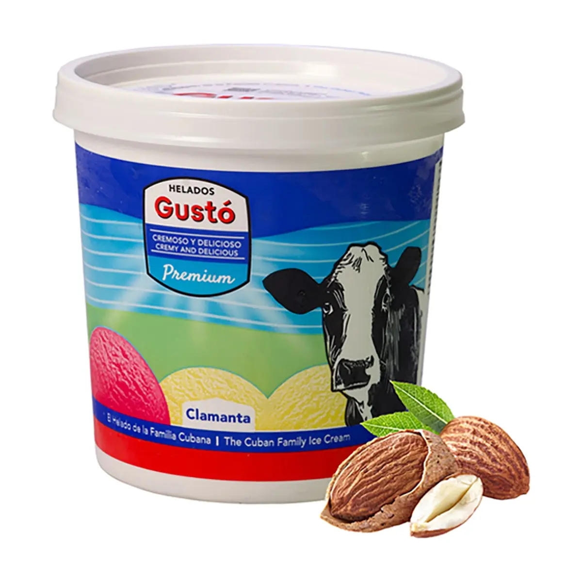 Helado Premium de almendra Gustó (1 L) - Miniatura 1