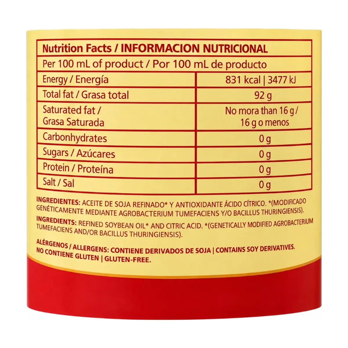 Aceite vegetal de soya Yin (900 ml) - Thumbnail 3