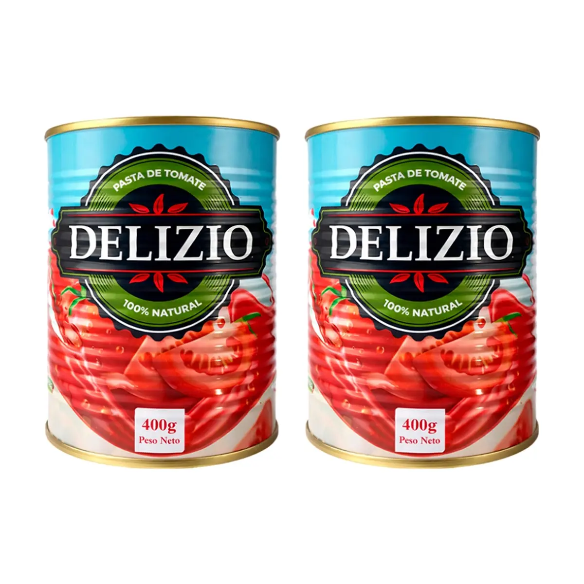 Pasta de Tomate Delizio (2 X 400 g / 14.1 oz)