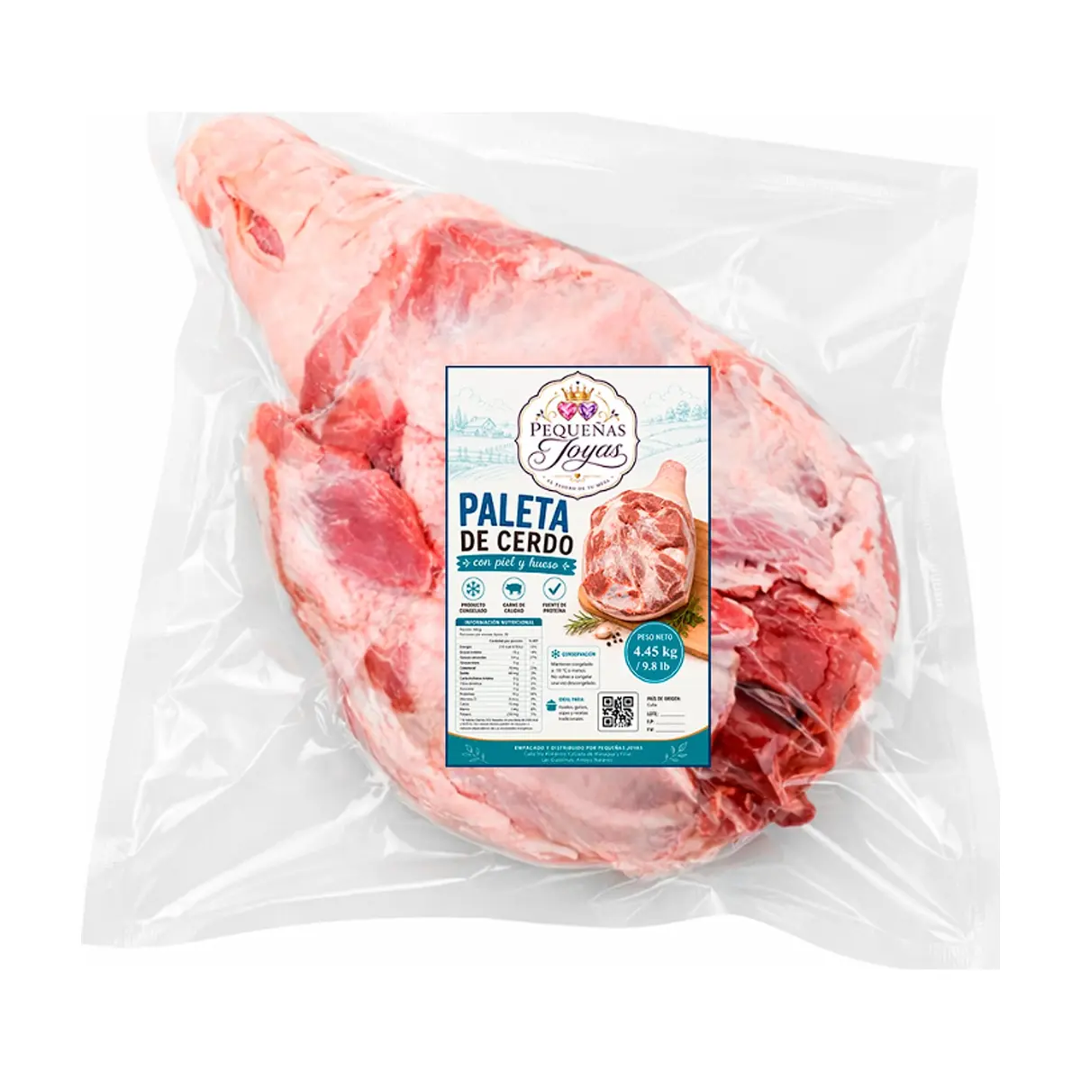 Paleta de cerdo con piel y hueso Pequeñas Joyas (4.45 kg / 9.8 lb) - Miniatura 1