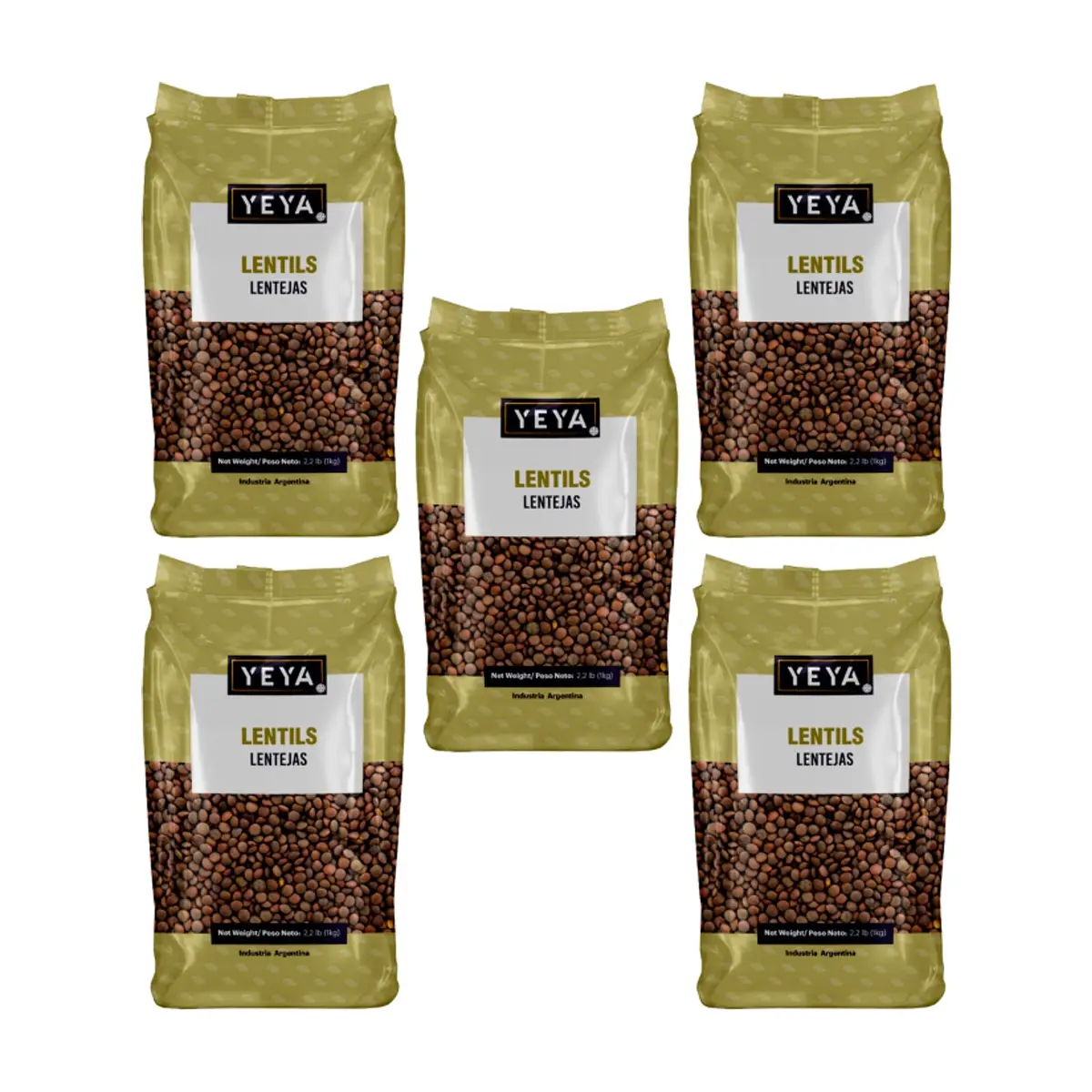 Lentejas Yeya (5 x 1 kg / 2.2 lb) - Miniatura 1