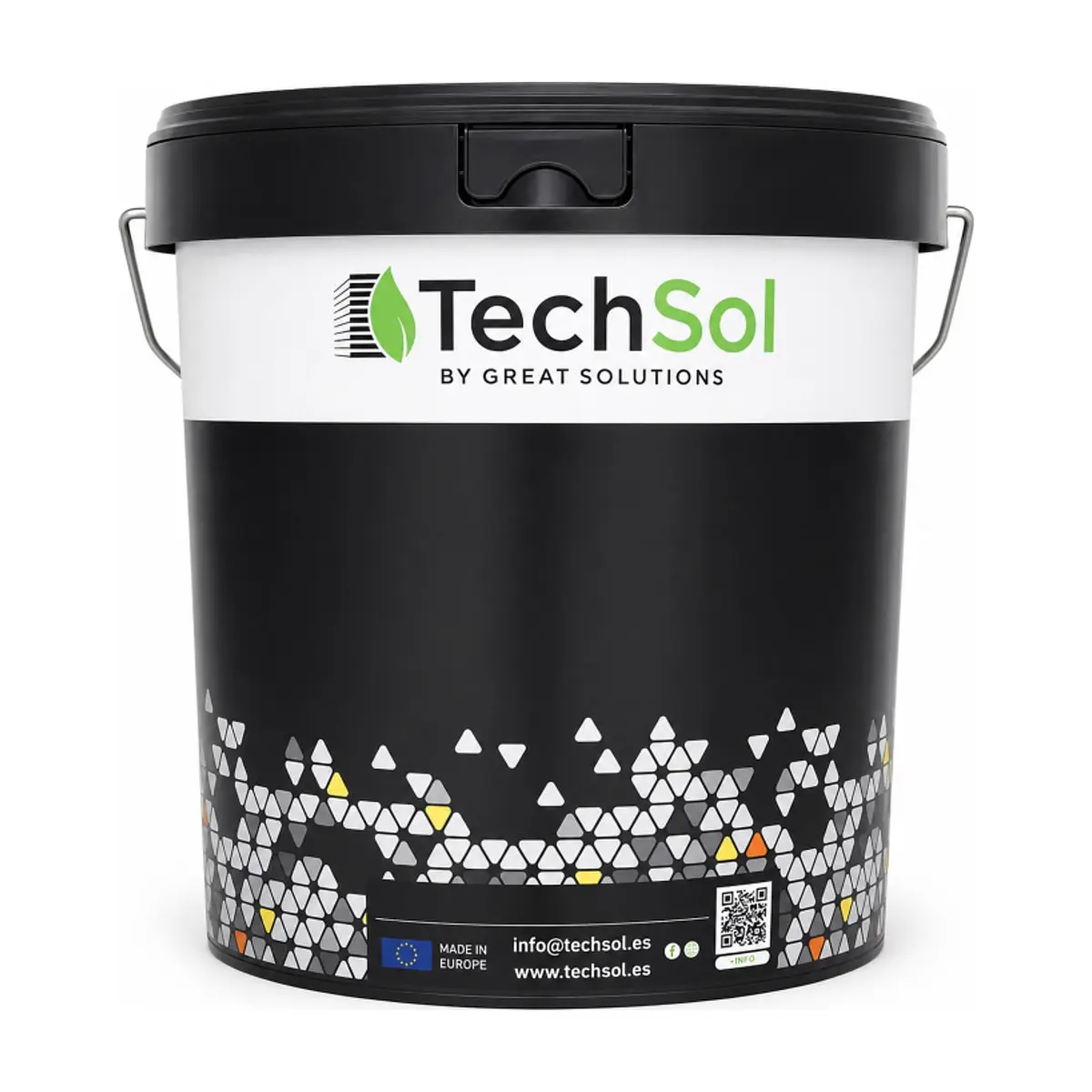 Pintura plástica base agua acabado mate pro blanca TechSol (4 kg / 8.8 lb) - Thumbnail 2
