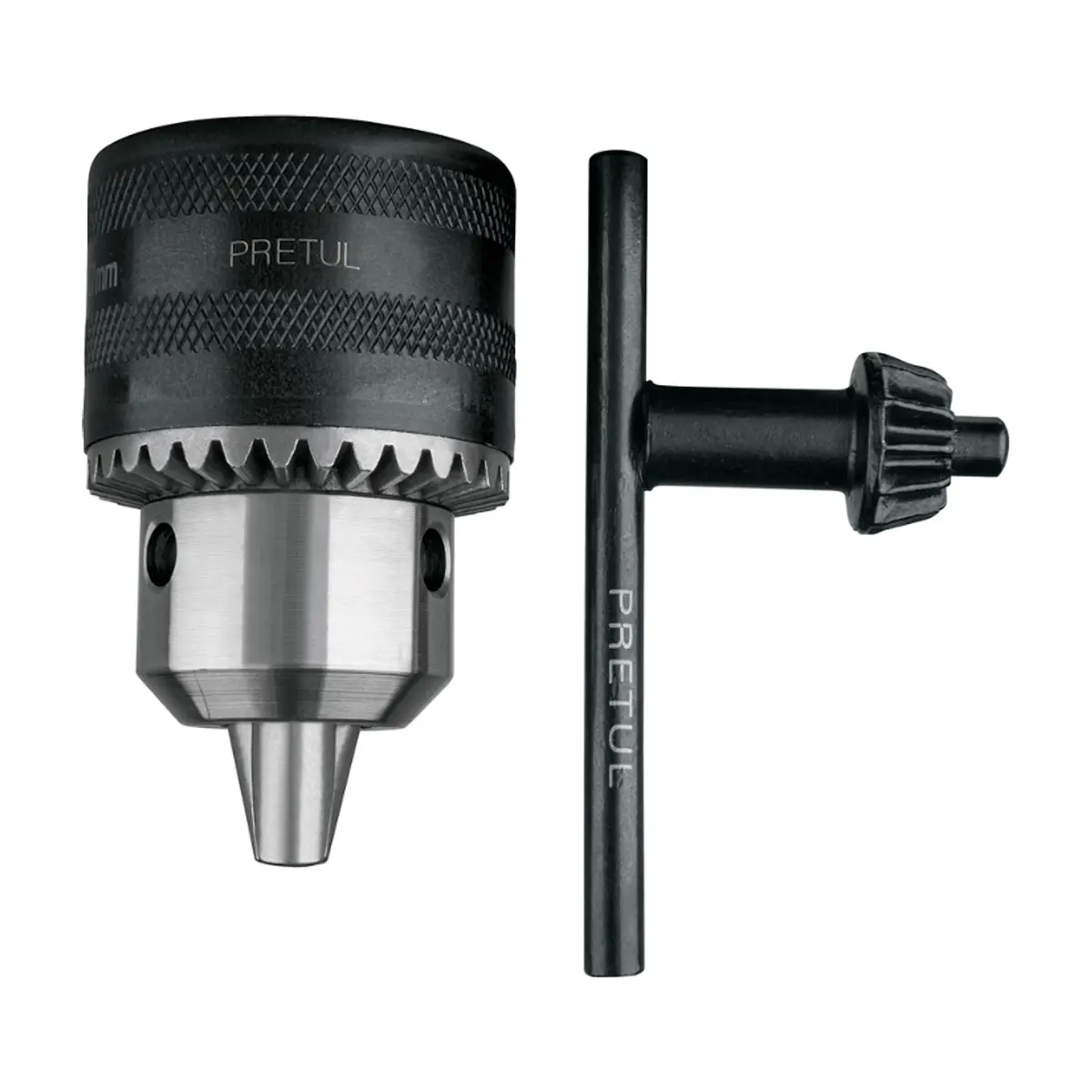 Mazorca de taladro con llave de acero apertura máxima 1/2 Pretul BRO-1/2N-P
