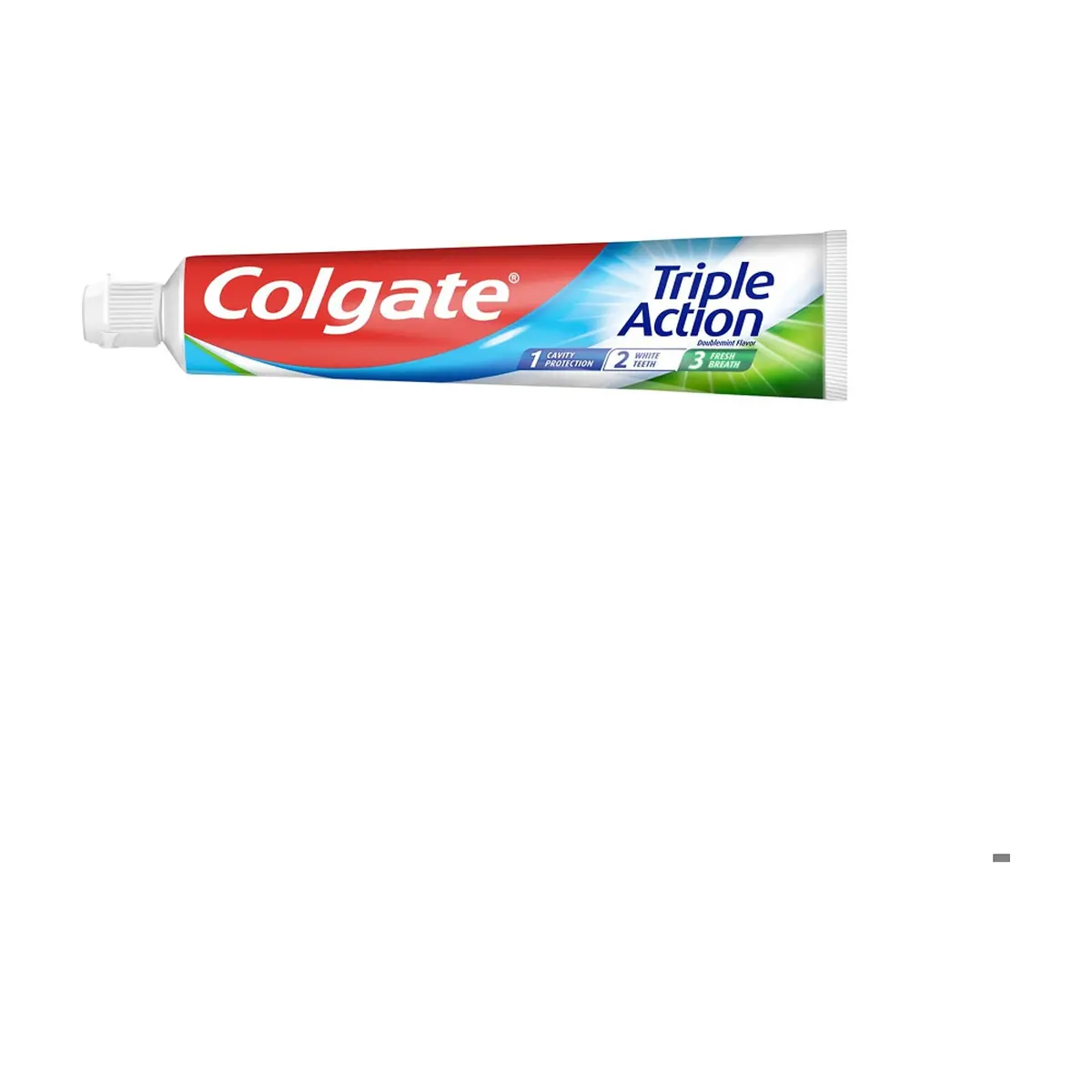 Pasta de dientes triple acción sabor menta intenso Colgate (2 x 75 ml) - Thumbnail 2