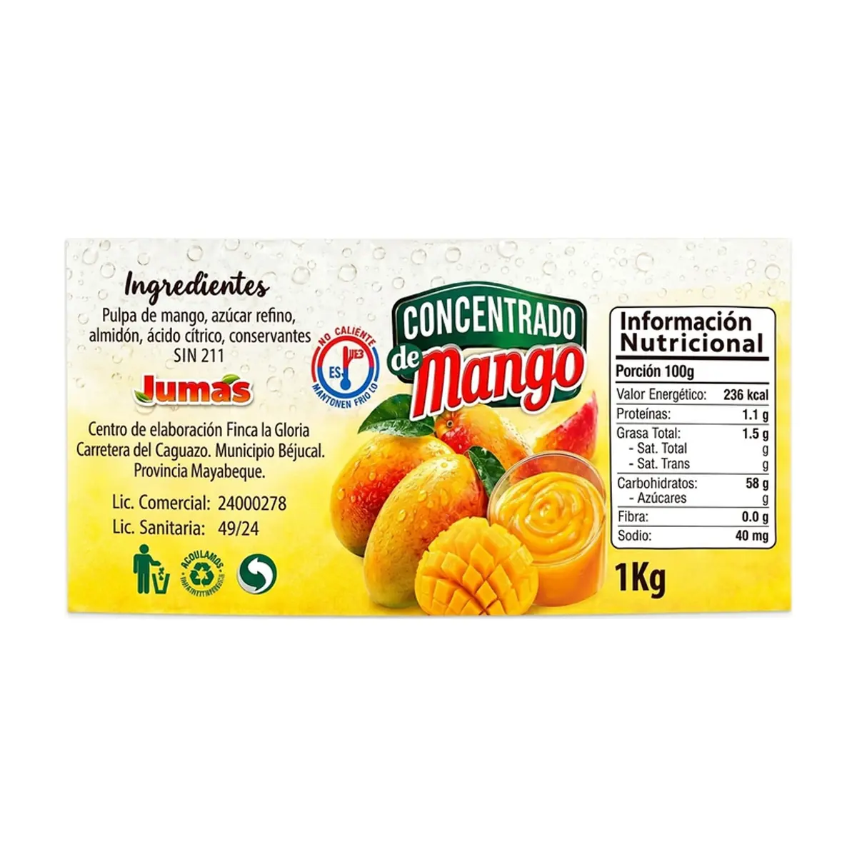 Concentrado de mango Jumás (1 kg / 2.2 lb) - Thumbnail 2