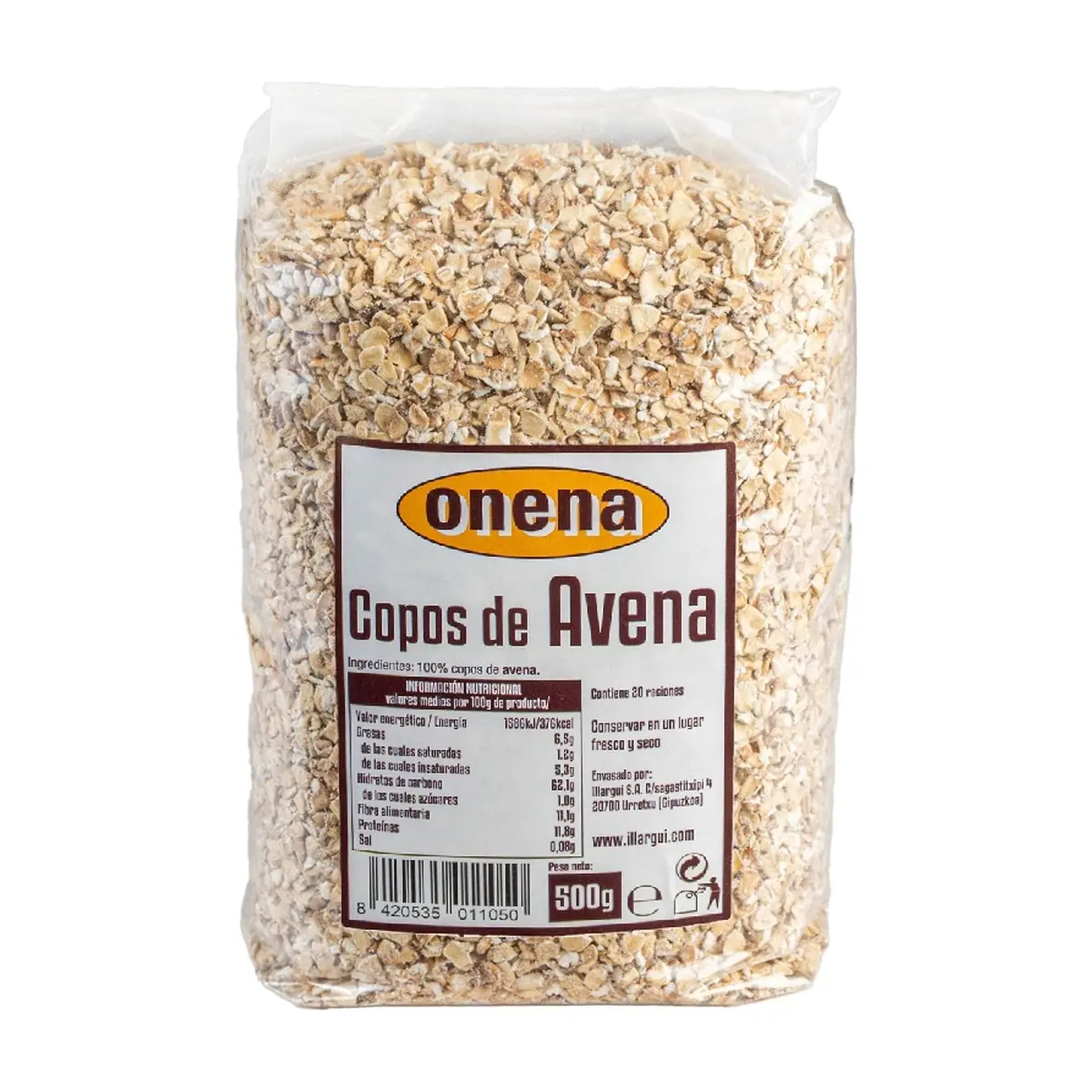 Copos de avena Onena (500 g / 1.1 lb) - Miniatura 1