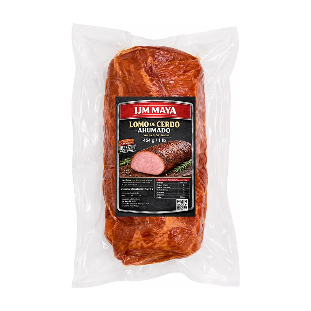 Lomo de cerdo ahumado IJM Maya (454 g / 1 lb)