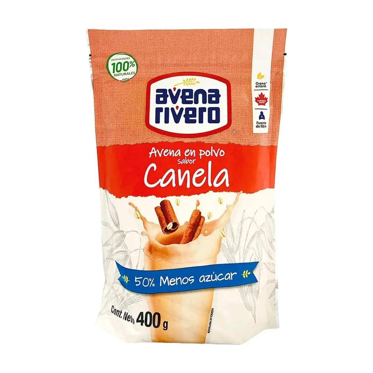 Avena en polvo sabor canela Avena Rivero (400 g / 14.11 oz)