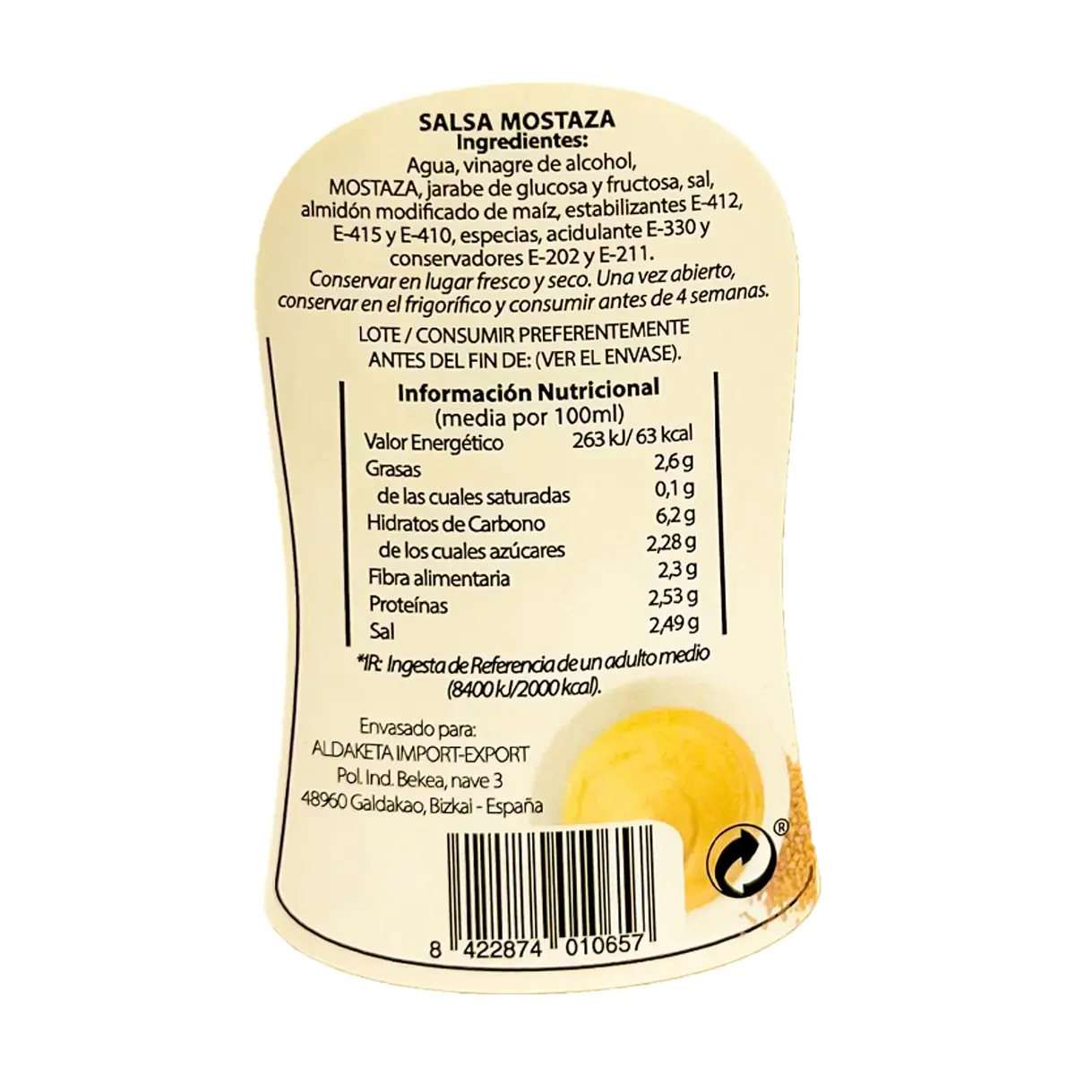 Mostaza Aldaketa (300 g / 10.5 oz) - Thumbnail 3