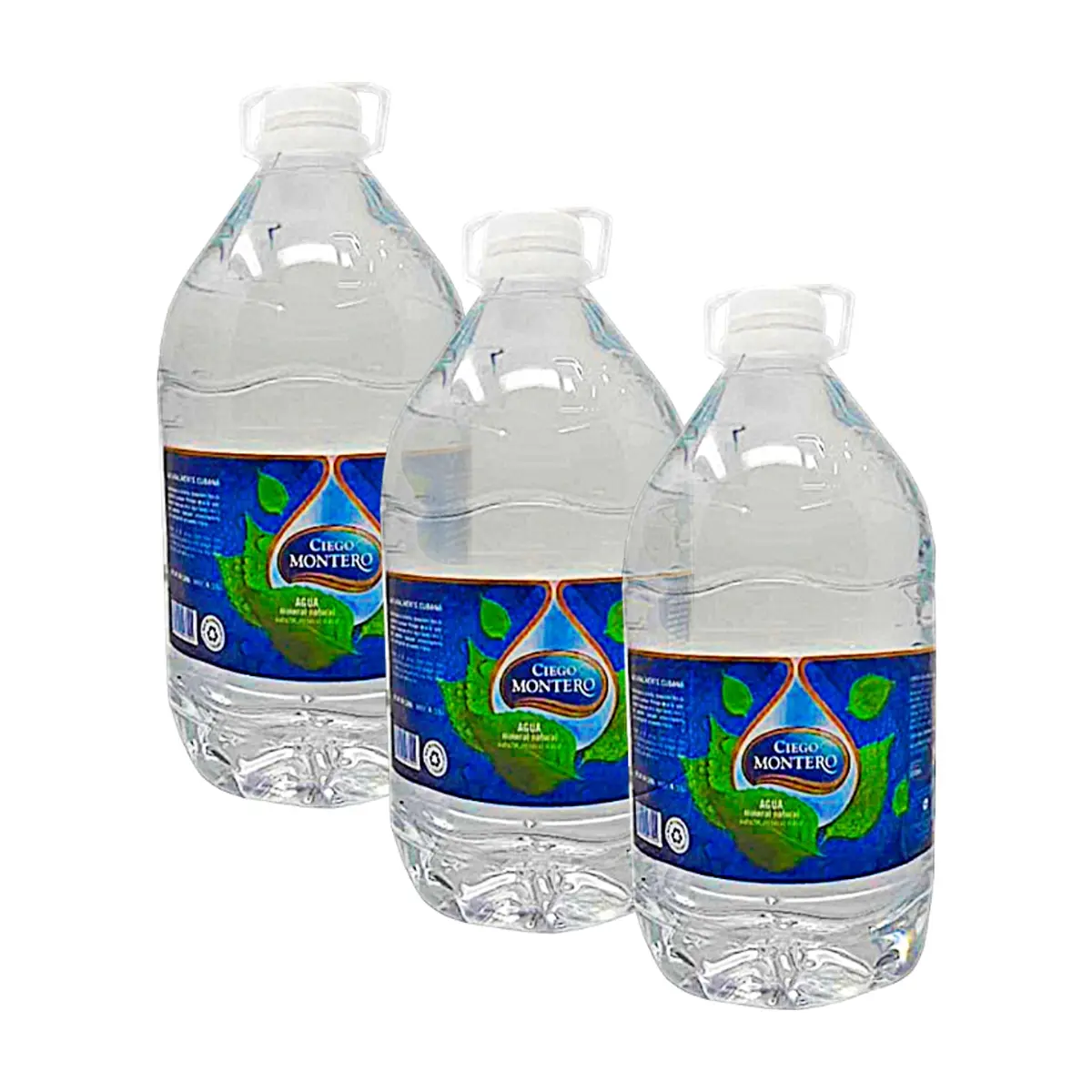 Agua mineral natural Ciego Montero (3 x 5000 ml)