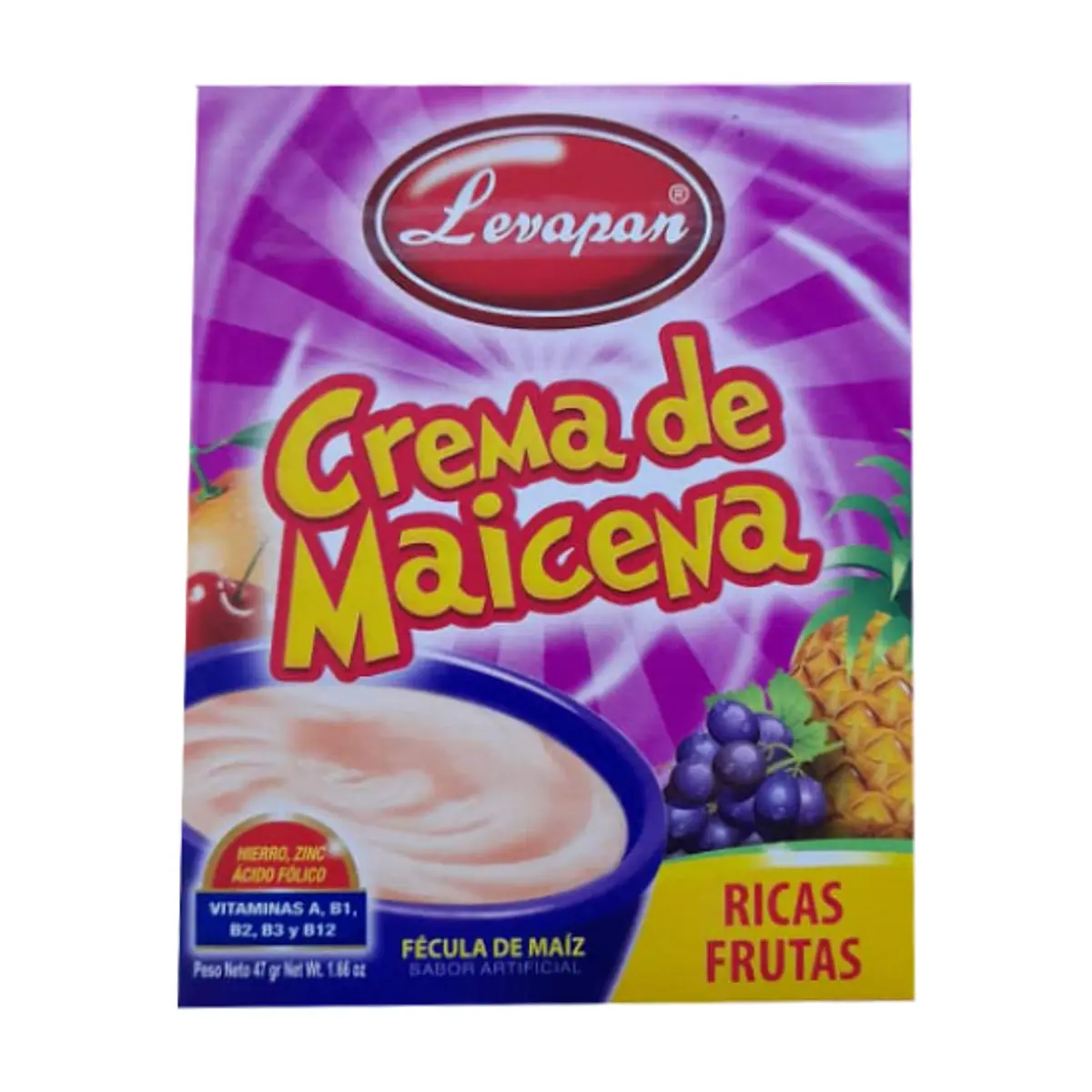 Crema de maicena con sabor a ricas frutas Levapan (47 g / 1.66 oz) - Thumbnail 5