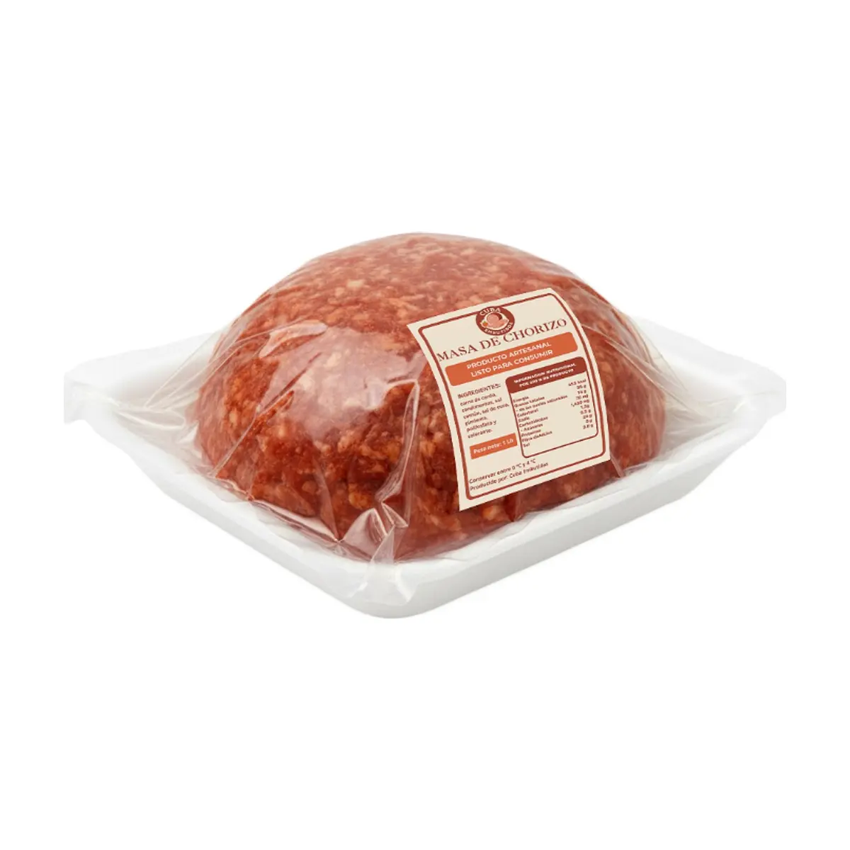 Masa de chorizo Cuba Embutidos (454 g / 1 lb) - Thumbnail 2