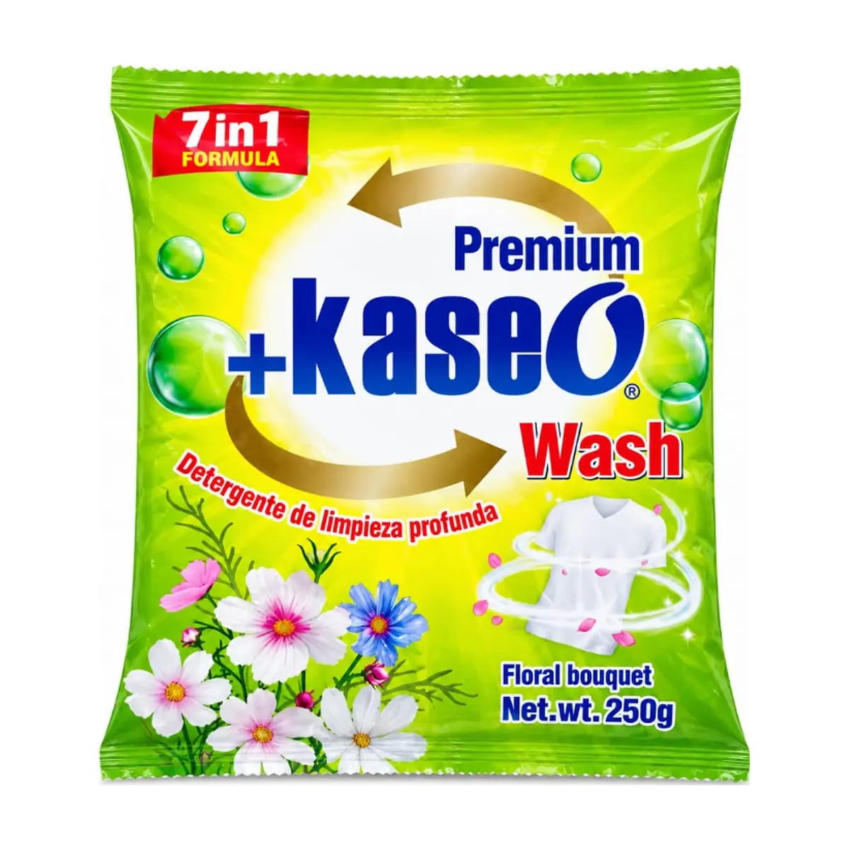 Detergente en polvo con aroma a ramo de flores KaseO (250 g / 8.8 oz)