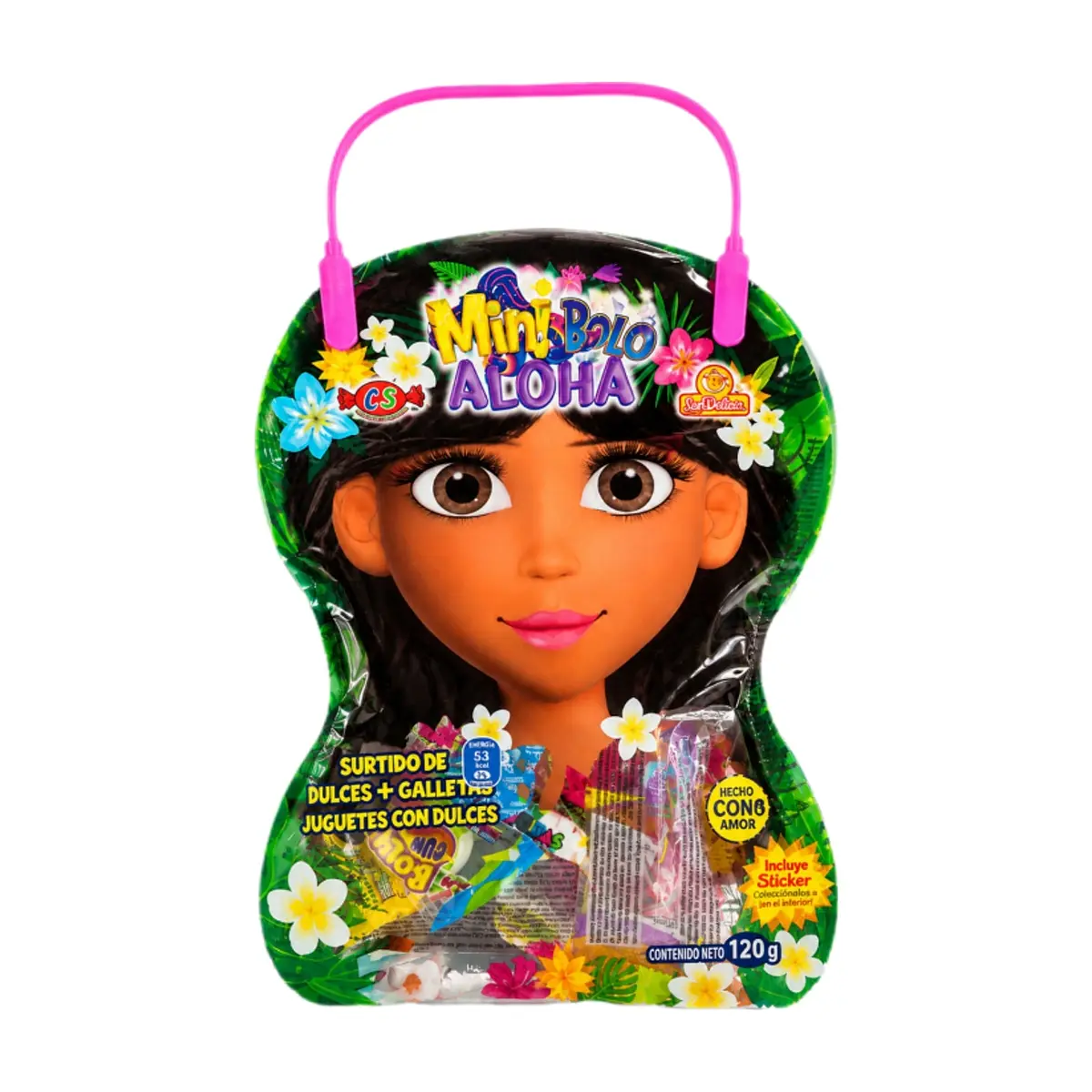 Surtido de dulces, galletas y juguetes con dulces con forma de princesa aloha Las Delicias (120 g / 4.23 oz) - Imagen 1