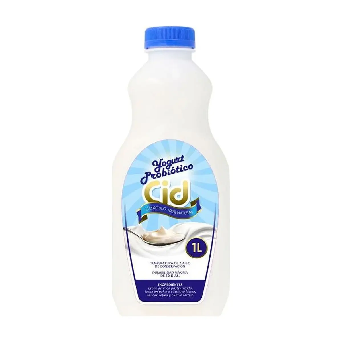 Yogurt probiótico de coágulo 100 % natural Cid (1 L) - Miniatura 1