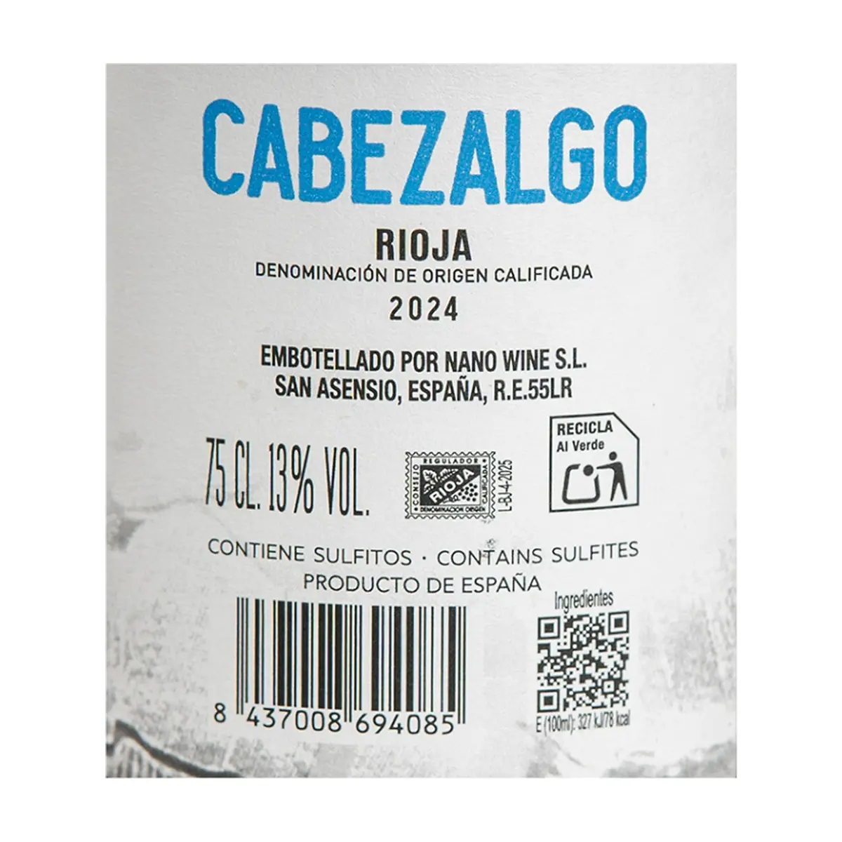 Vino blanco Rioja Cabezalgo (750 ml) - Thumbnail 3