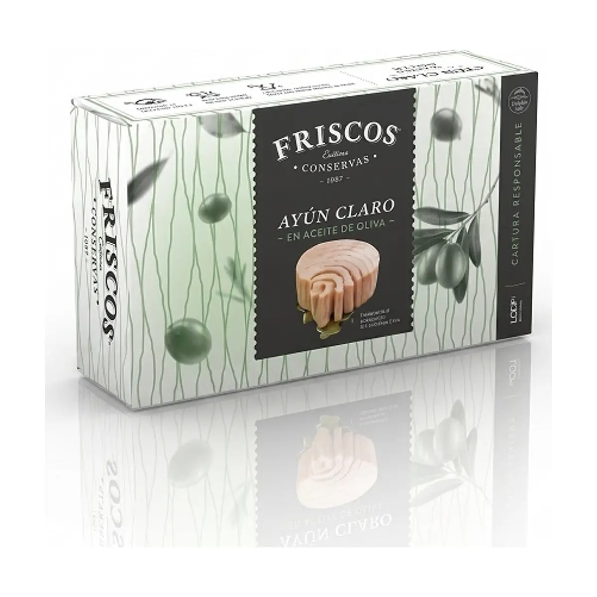 Filetes de Ventresca de Atún en Aceite de Oliva (120 gr) FRISCOS