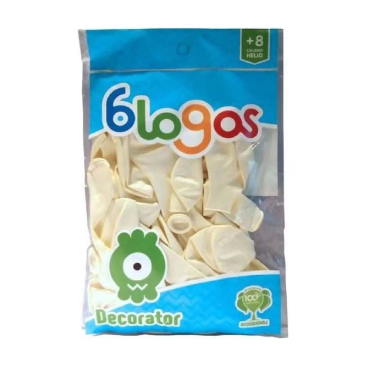 Paquete de globos blanco nieve Blogos Decorator (30 U)