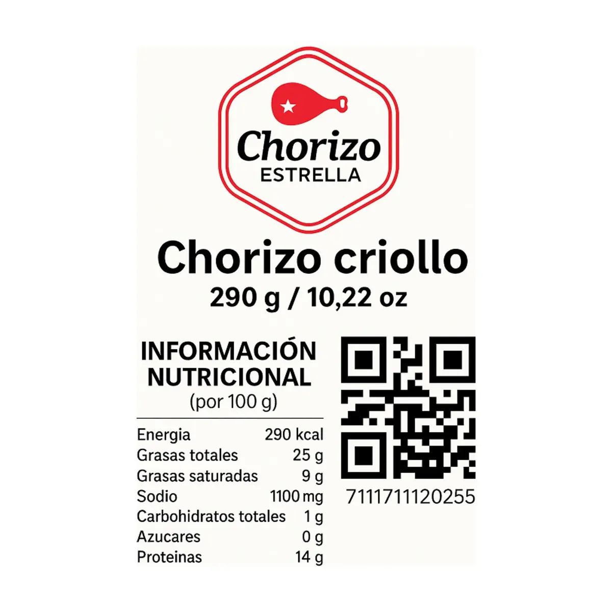 Chorizo criollo Delicias Estrella (290 g / 10.22 oz) - Thumbnail 2