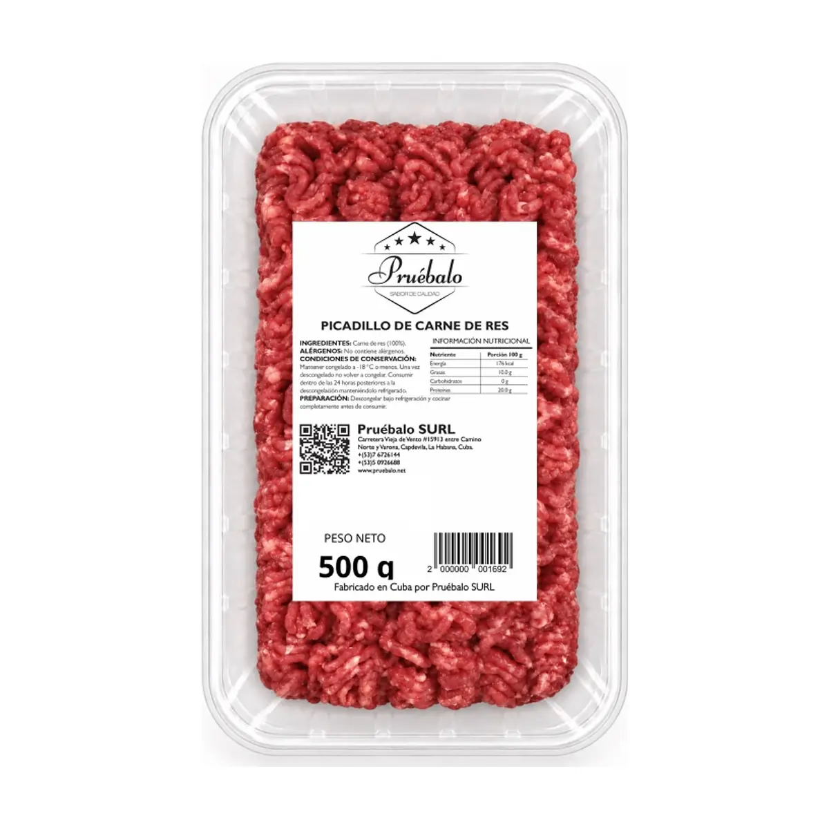 Picadillo de res Pruébalo (500 g / 1.1 lb) - Miniatura 1
