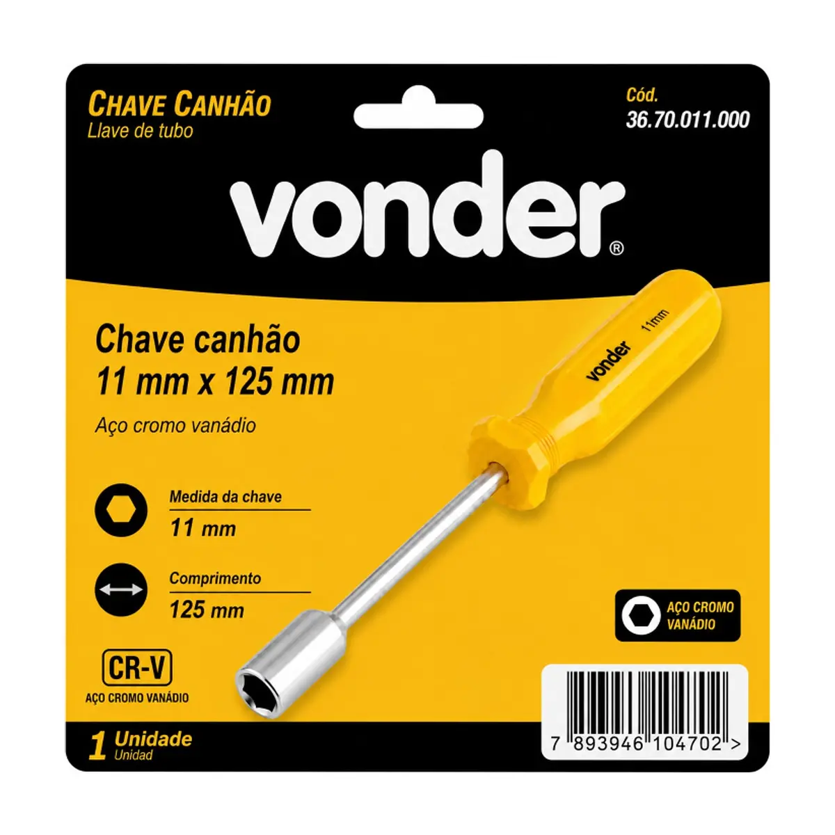 Llave de cañón 11 mm Vonder - Thumbnail 8