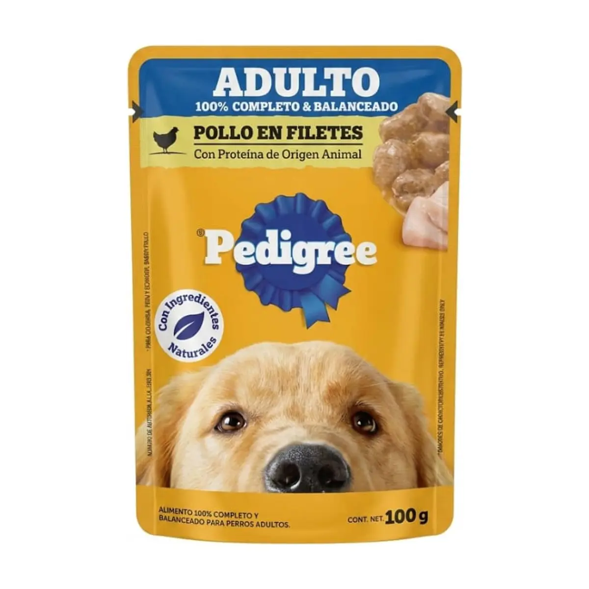 Comida para perros adultos pollo en filetes Pedigree (100 g / 3.52 oz) - Miniatura 6