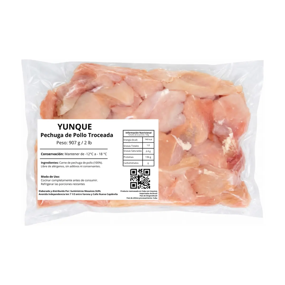 Pechuga de pollo troceada Yunque (907 g / 2 lb) - Thumbnail 2