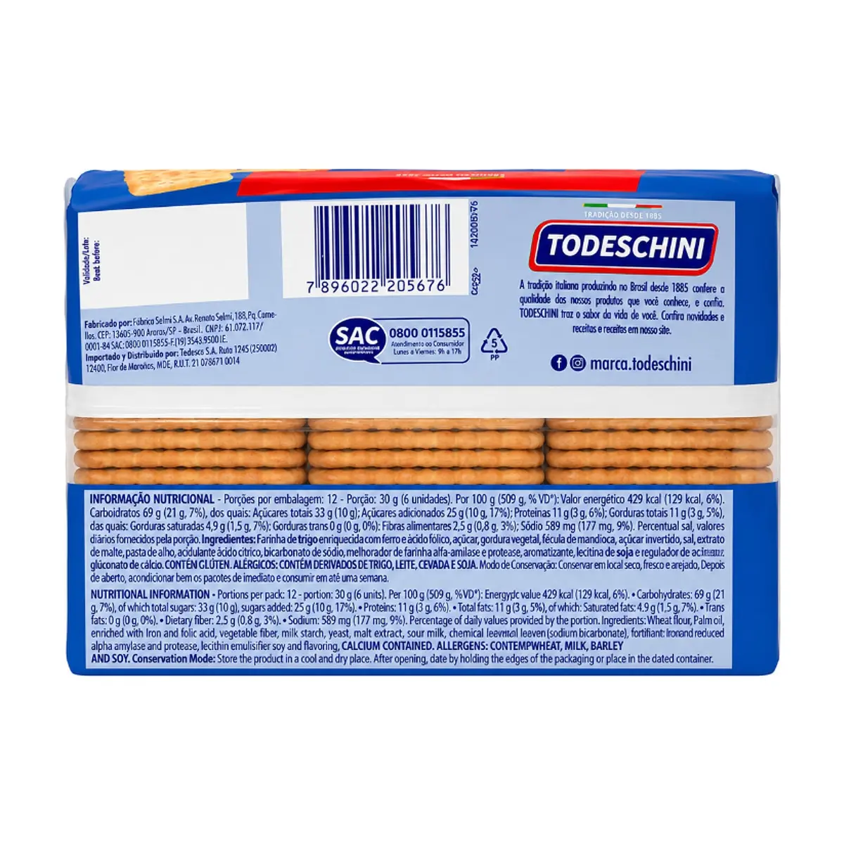 Galletas agua y sal Todeschini (360 g / 12 oz) - Miniatura 5