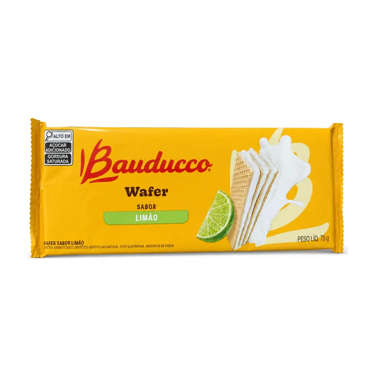 Sorbetos rellenos con crema sabor a limón Bauducco (70 g / 2.46 oz)