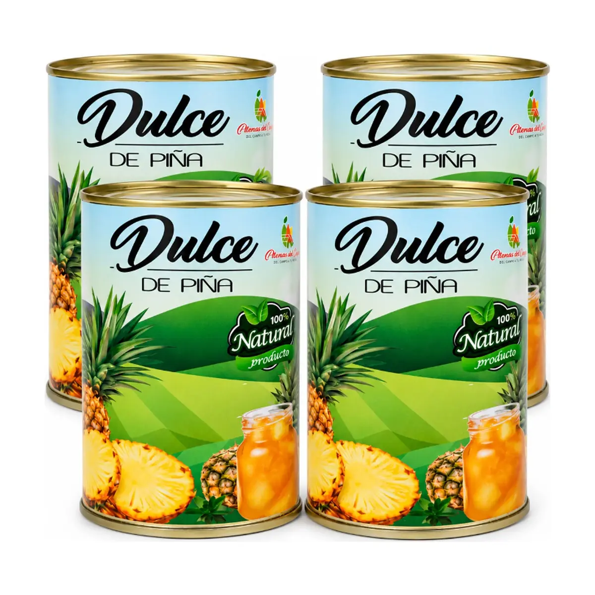 Dulce de Piña Placeres del Campo (4 x 460 g / 1.01 lb) - Imagen 1