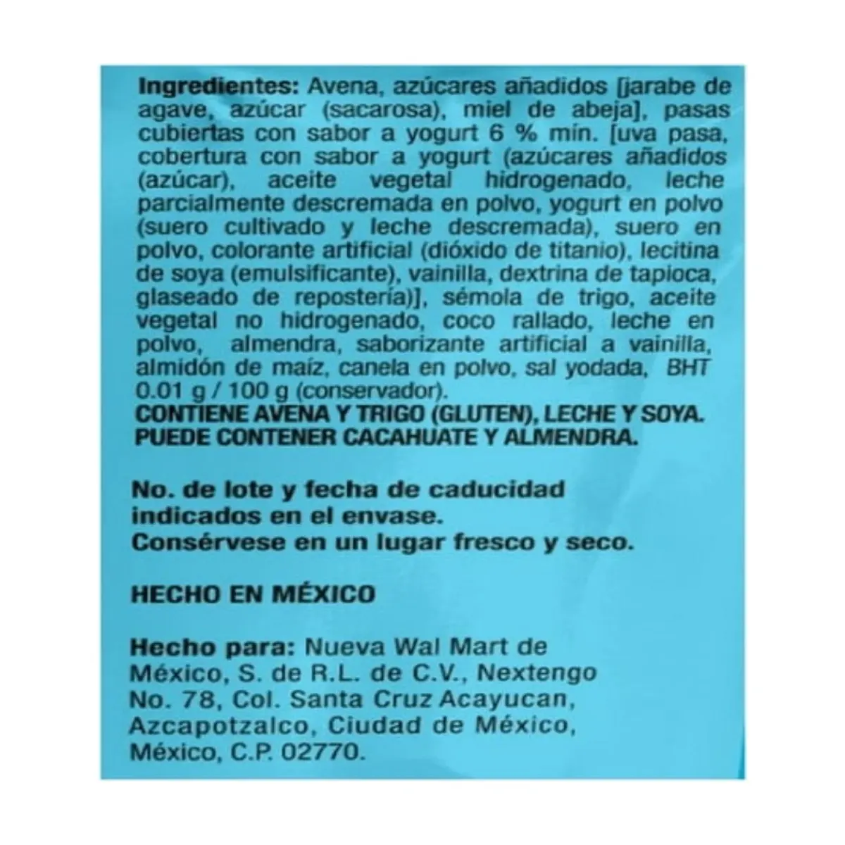 Granola con pasas y cobertura de yogurt Great Value (300 g / 1.58 oz) - Thumbnail 4