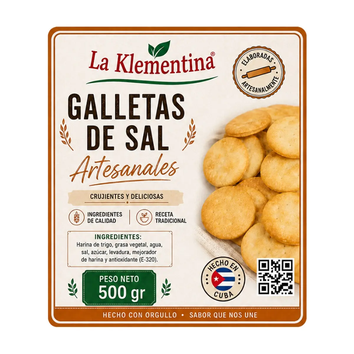 Galletas de sal artesanales La Klementina (500 g / 1.10 lb) - Thumbnail 2