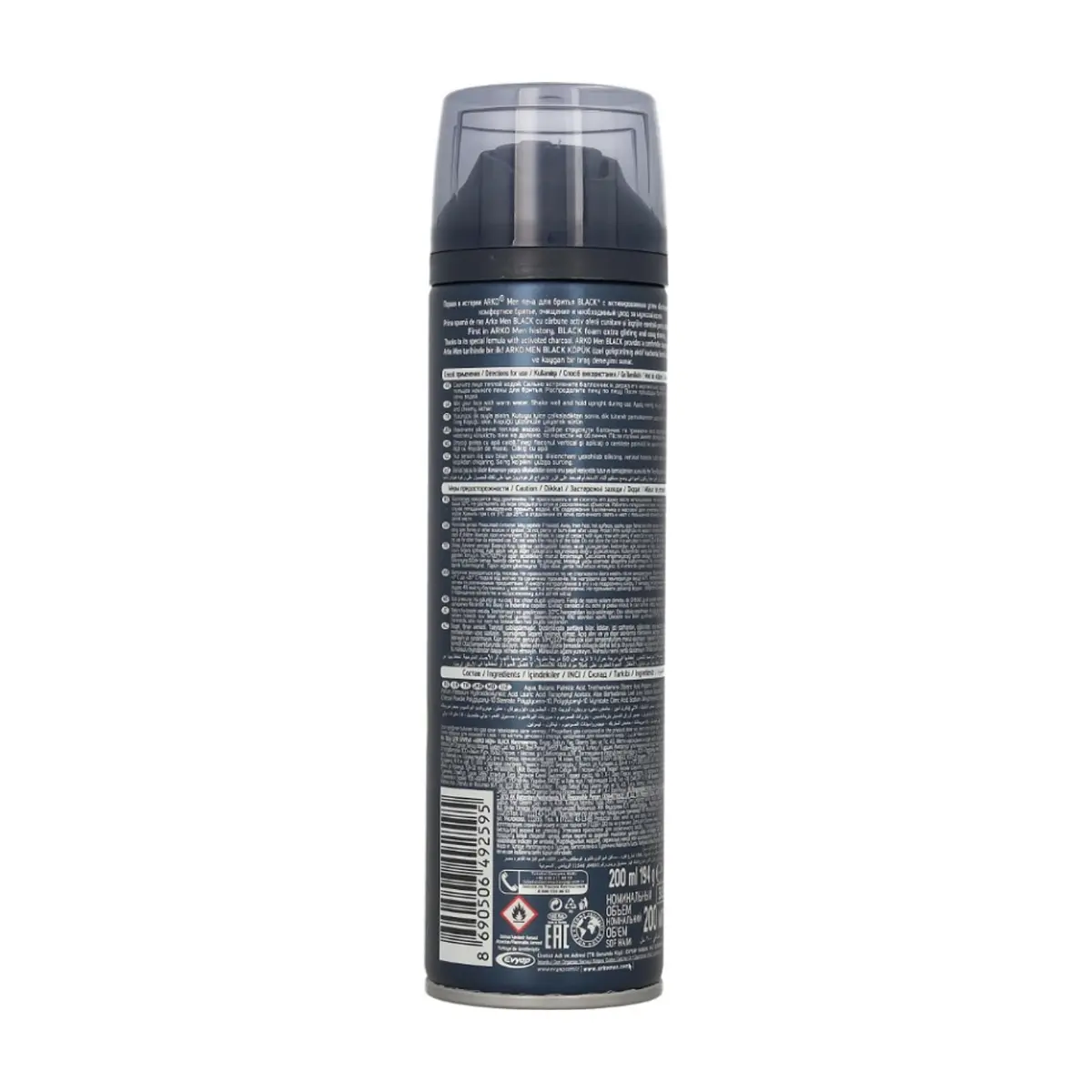 Espuma de afeitar negra Arko (200 ml) - Thumbnail 2