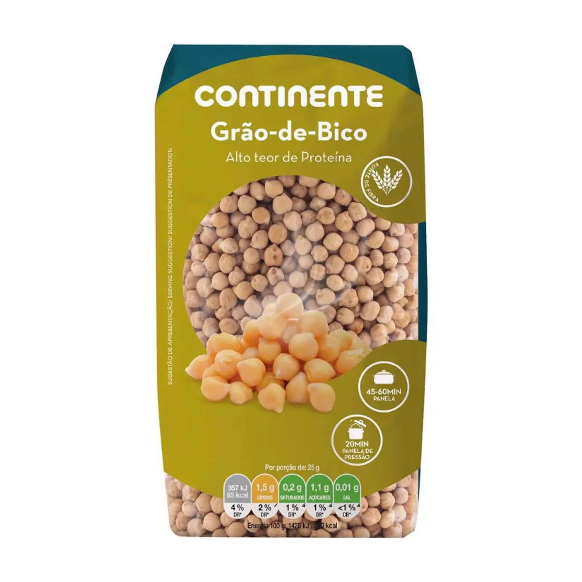 Garbanzos Continente (500 g / 1.1 lb)
