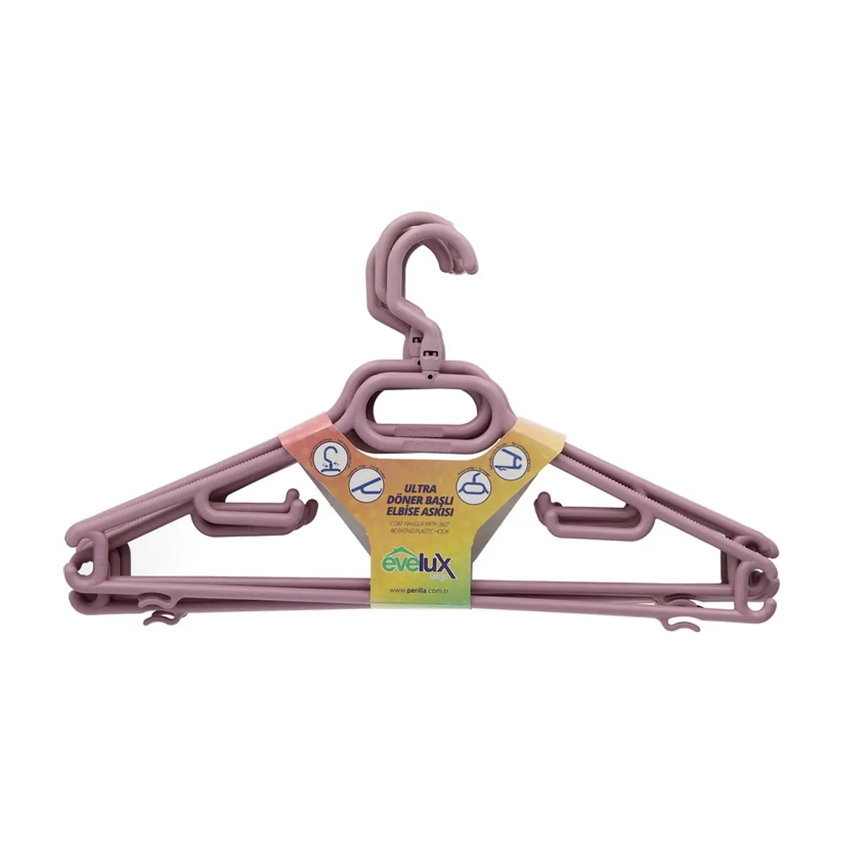 Set de 6 percheros para ropa Perilla