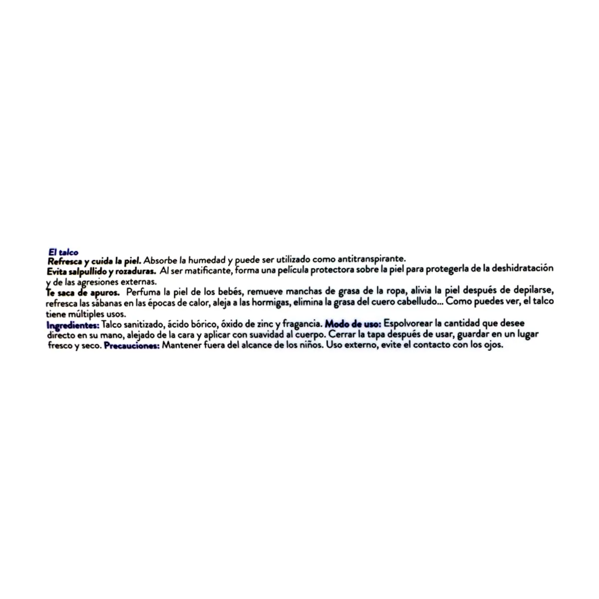 Talco corporal para bebé Dos Caras (150 g / 6.2 oz) - Thumbnail 8