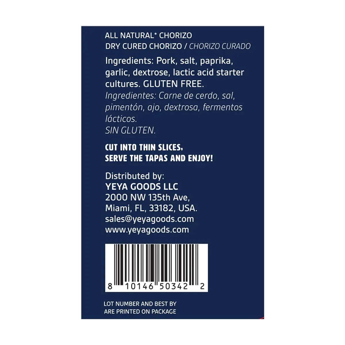 Chorizo Curado -tipo vela- YEYA (170 g / 6 oz) - Thumbnail 3