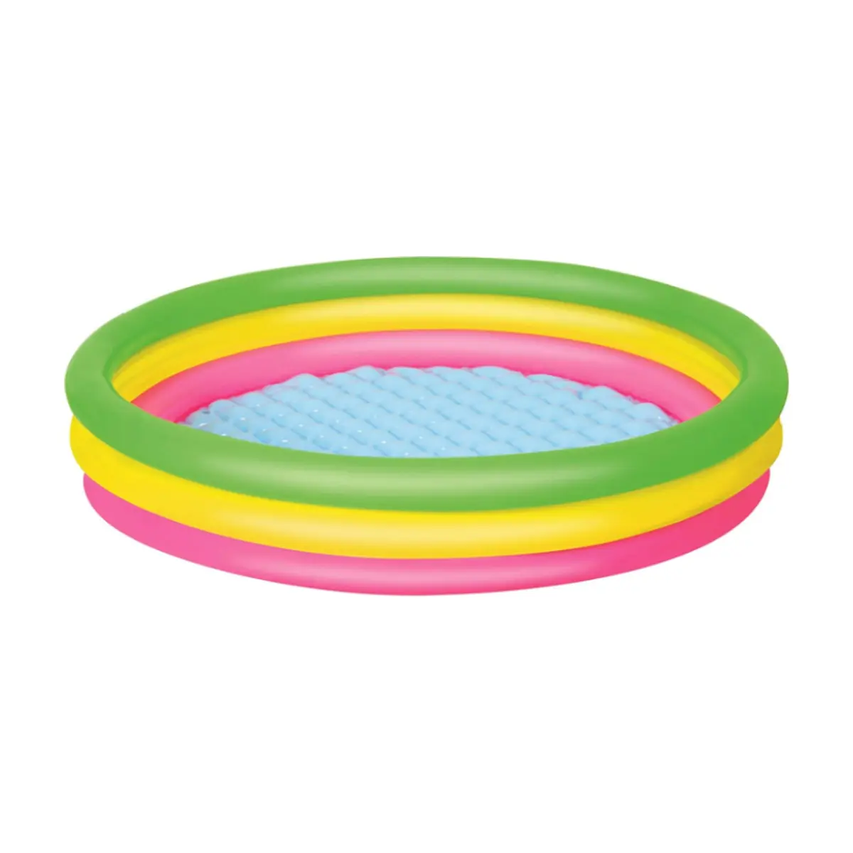 Piscina infantil inflable redonda 3 anillos de colores 152 cm Bestway