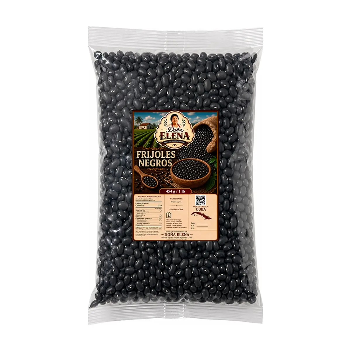 Frijoles negros Doña Elena (454 g / 1 lb)