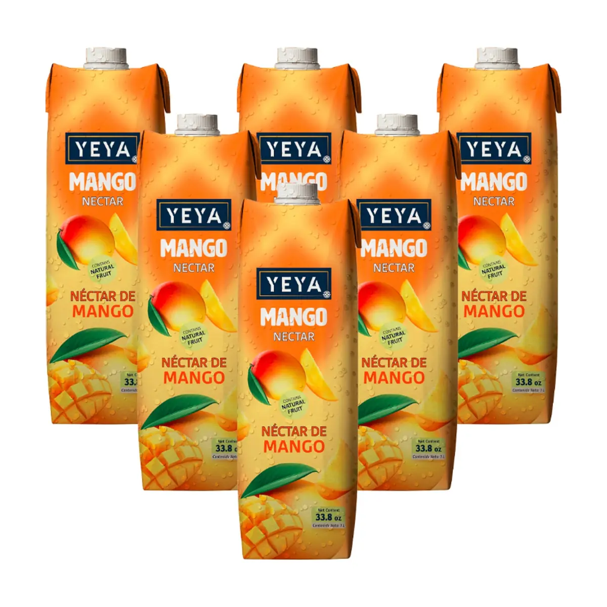 Néctar de mango YEYA (6 x 1 L / 33.8 fl oz)