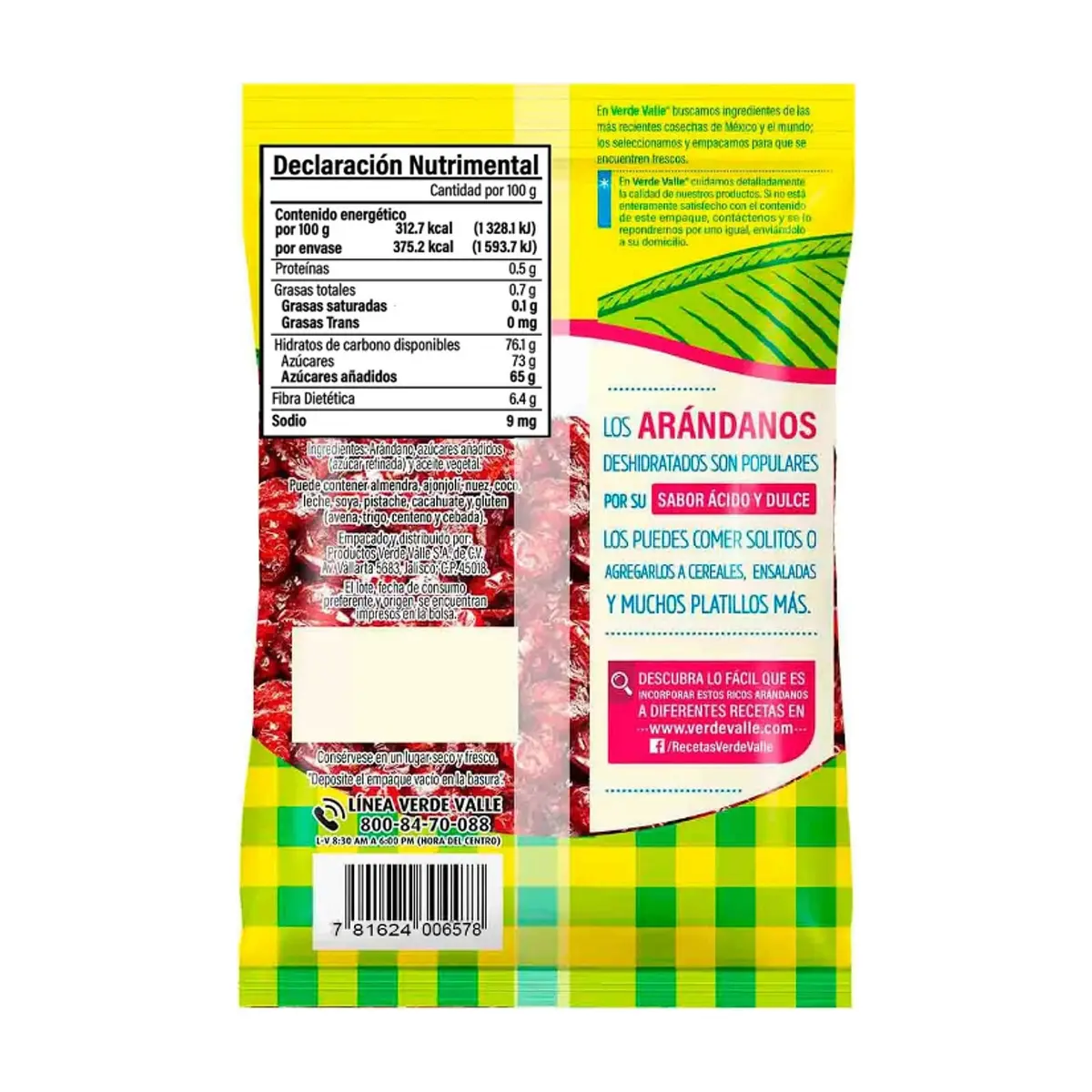 Arándano deshidratado Verde Valle (120 g / 4.23 oz) - Miniatura 2